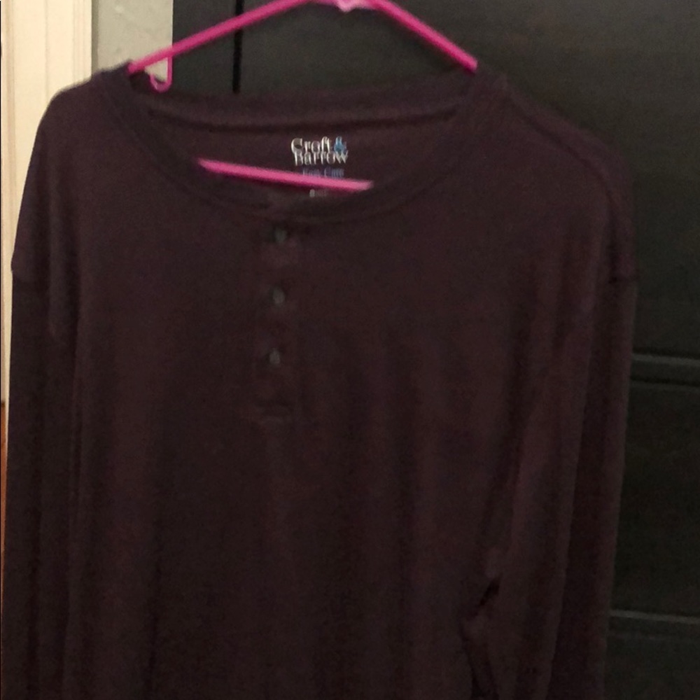 Men’s 3 button long sleeve tunic